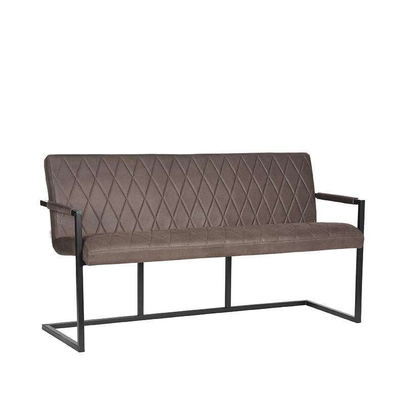 LABEL51 Eetkamerbank Denmark - Antraciet - Microfiber - 155