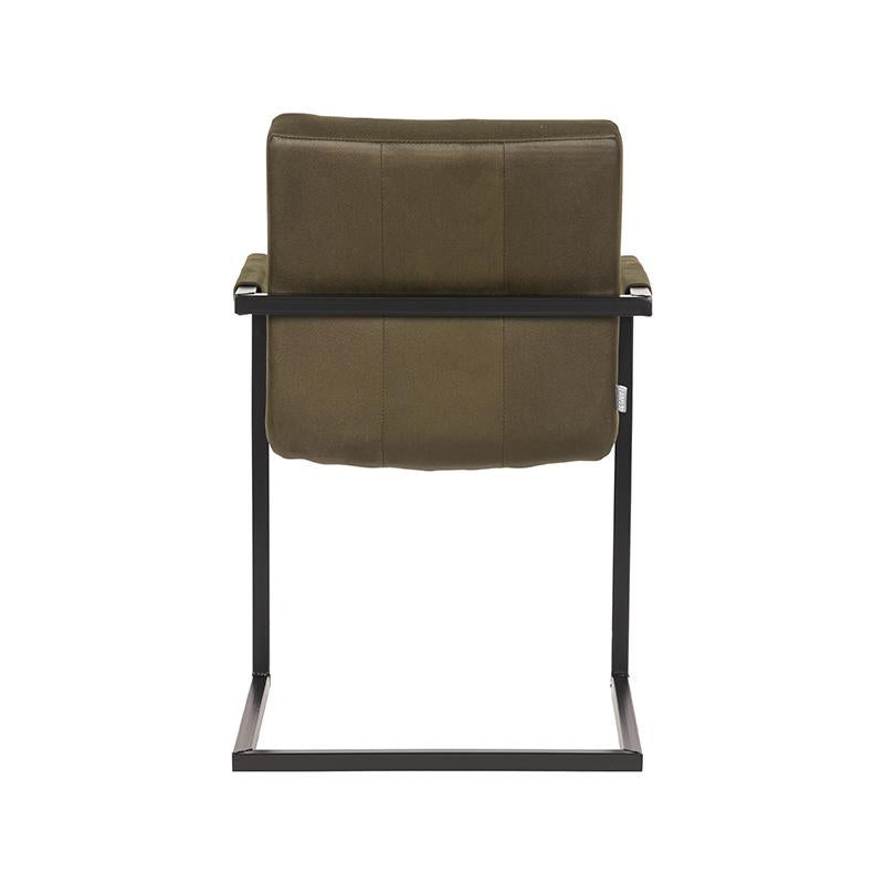 LABEL51 Dining room chair Denmark - Army green - Microfiber |