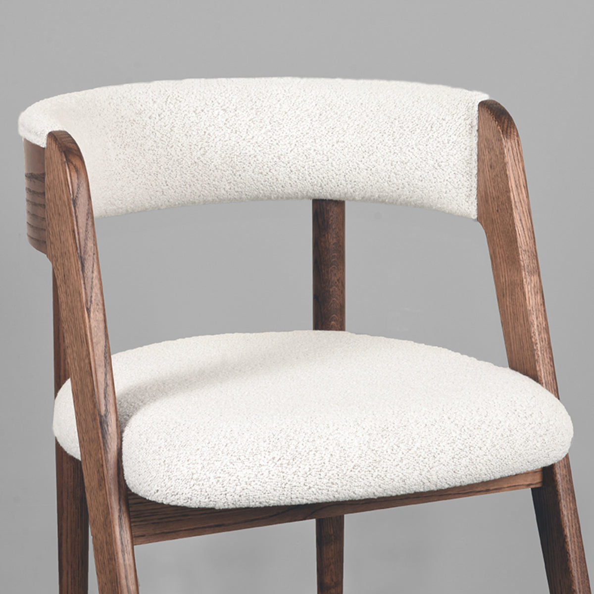 LABEL51 Dining room chair Sasha - White - Boucle