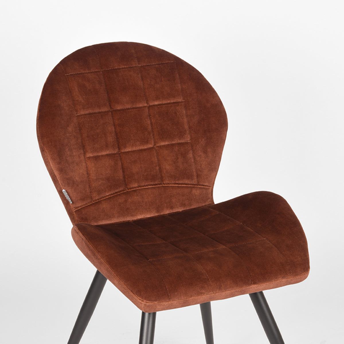 LABEL51 Dining room chair Sil - Rust - Velours | 2 pcs