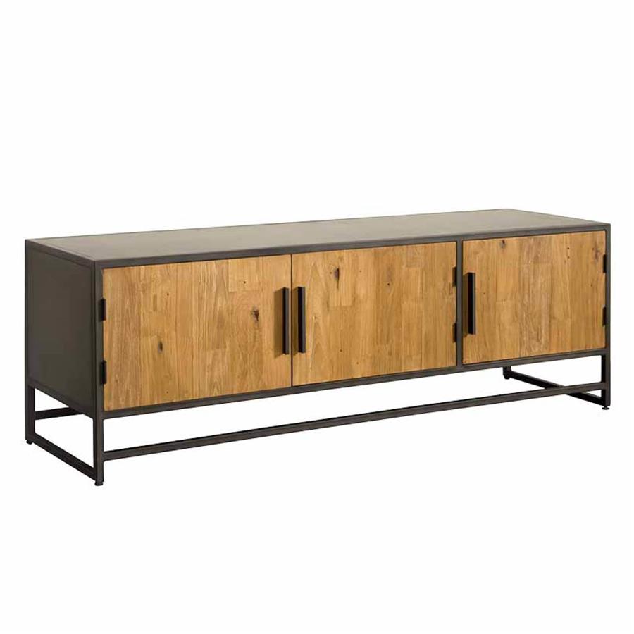 Felino TV cabinet with 3 doors | Teak wood (recycled) |