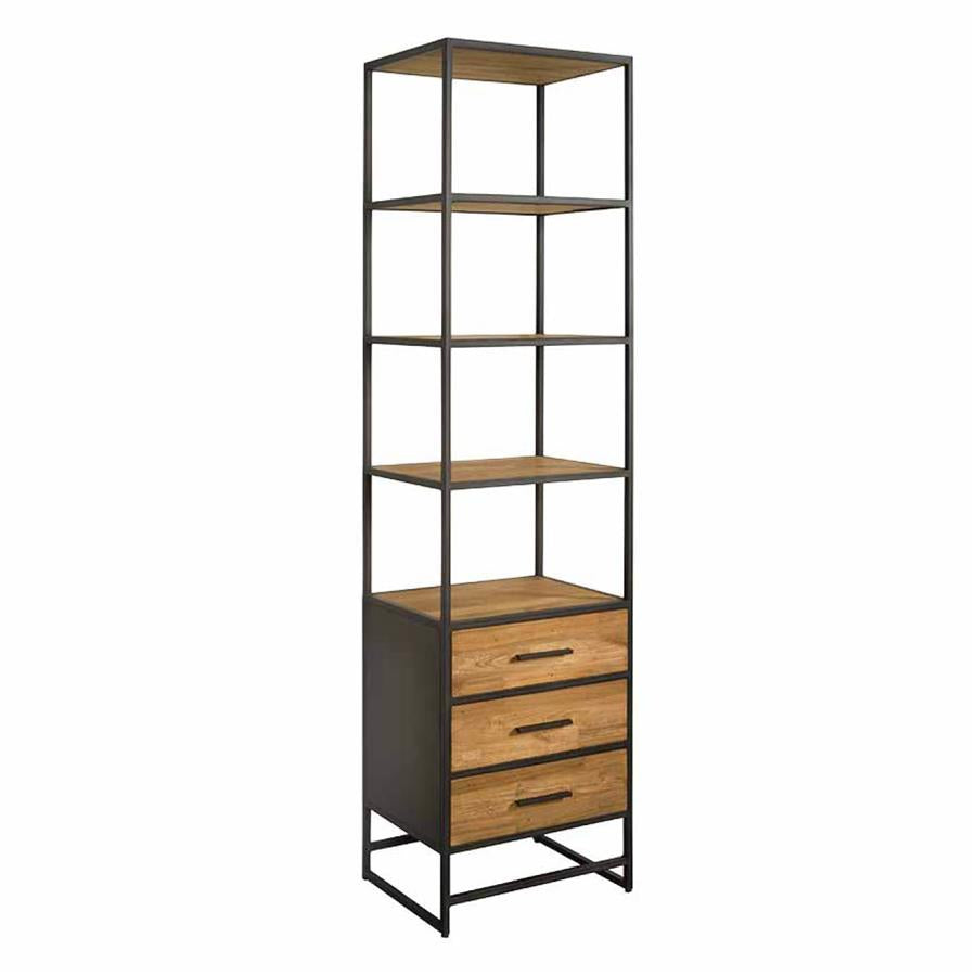 Felino Bookcase with 3 drawers | Teak wood (recycled) |