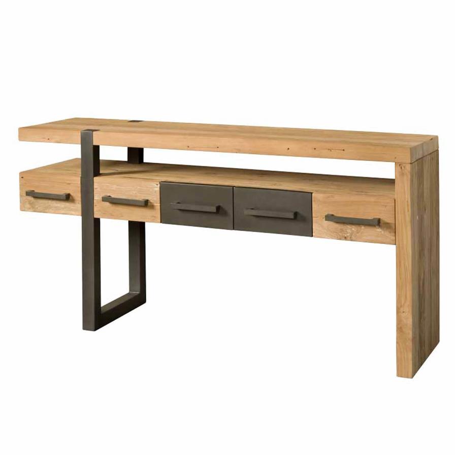 Lucca Wall table with 5 drawers | Teak wood (recycled) |