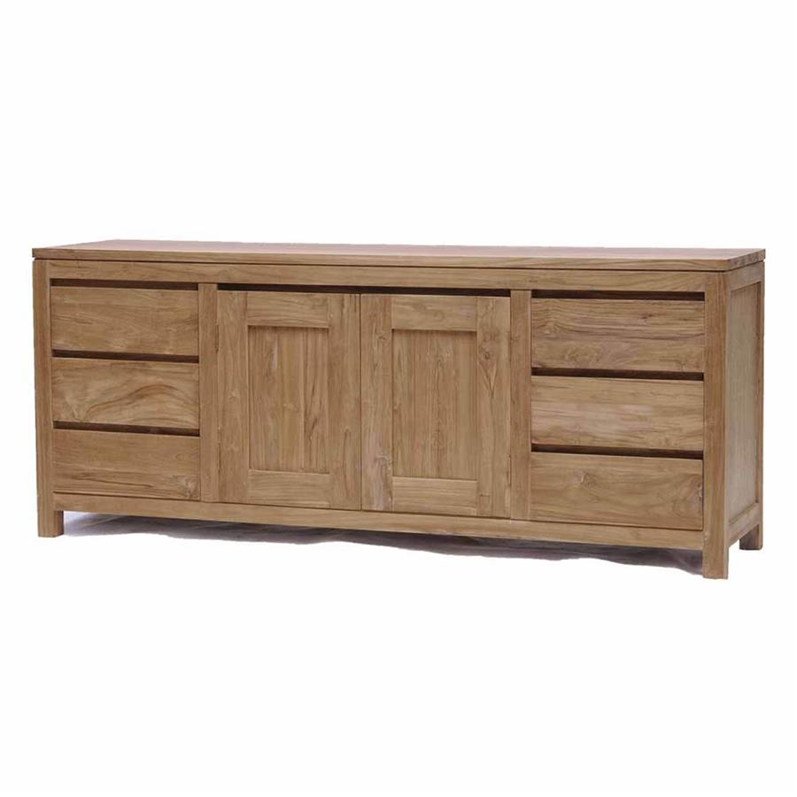 Corona Sideboard with 6 drawers and 2 doors | Teak wood |