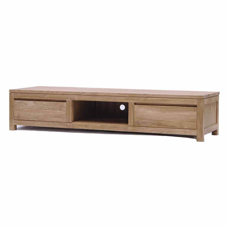 Corona TV cabinet | Teak wood | Brown