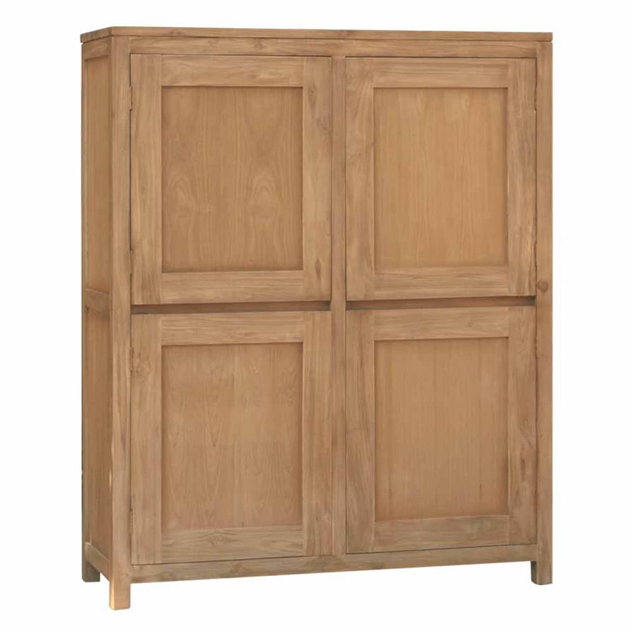 Corona Cabinet with 4 doors | Teak wood | Brown