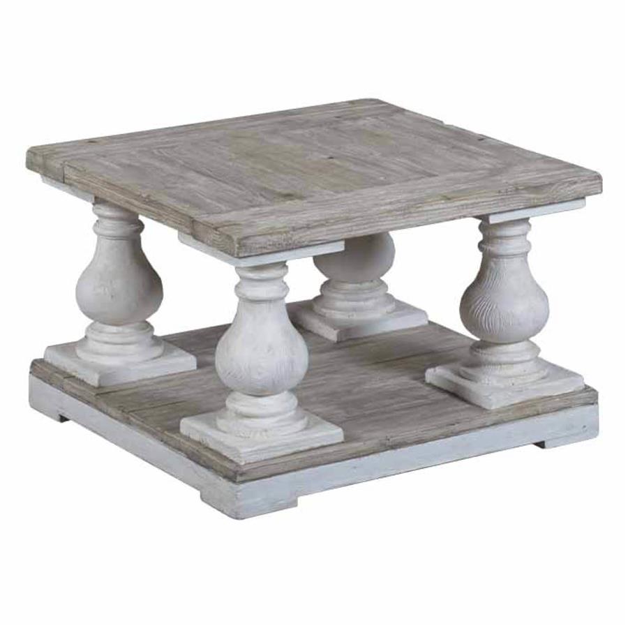 Monza Side Table | Pine wood | Whitewash