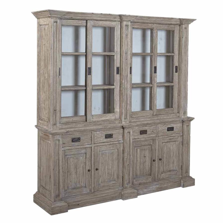 Monza Wall cabinet with 4 drawers and 8 doors | Pine wood |