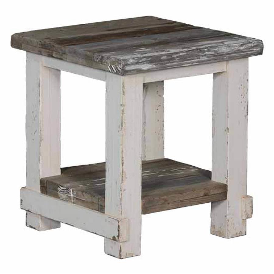 Daan Side table | Pine wood | White