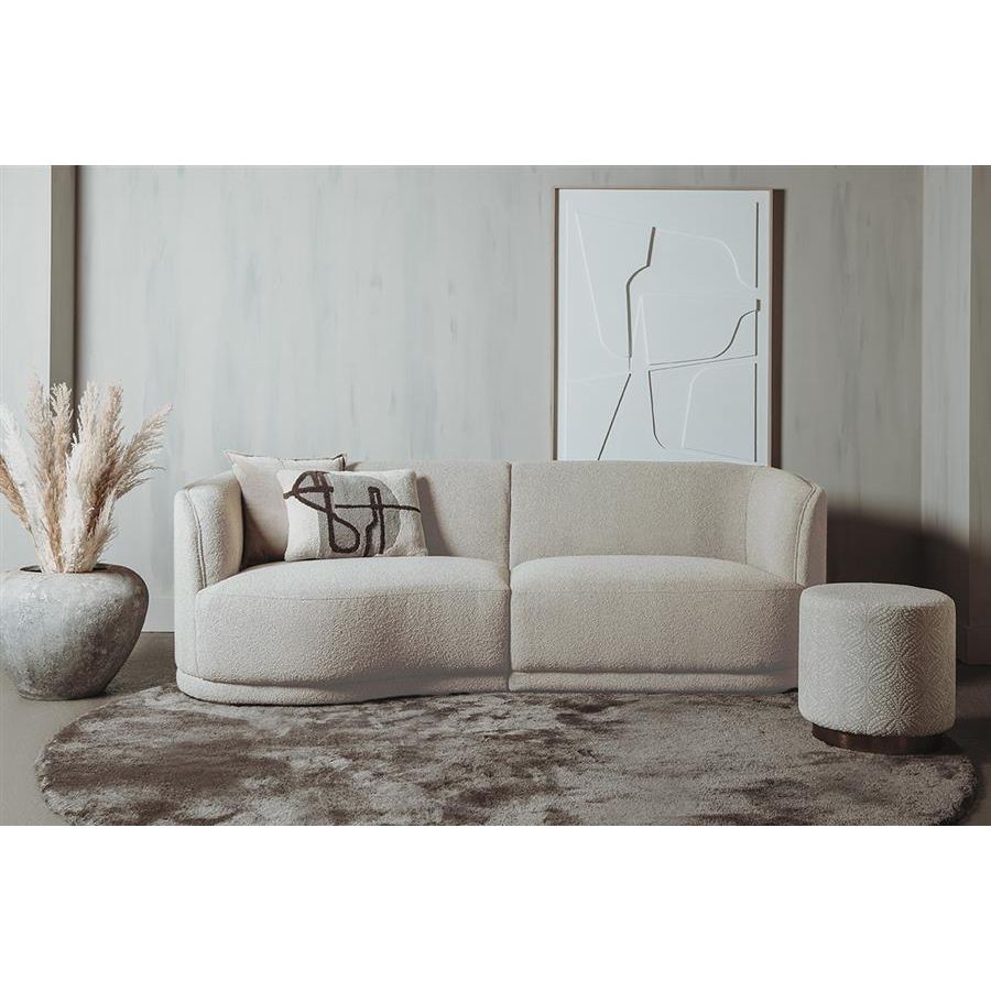 Leicester Sofa 240 round left - Copenhagen 900 Light Ivory