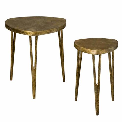 MG Collection Side tables - set of 2 | Iron | Metallic |
