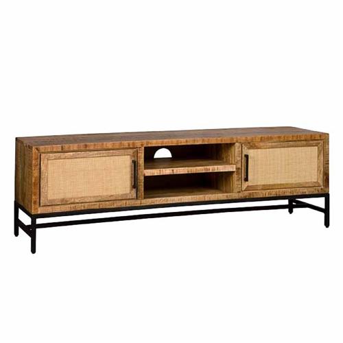Carini TV cabinet with 2 doors | Wood | Brown | 160x40x