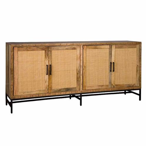 Carini Sideboard with 4 doors | Wood | Brown | 200x45x