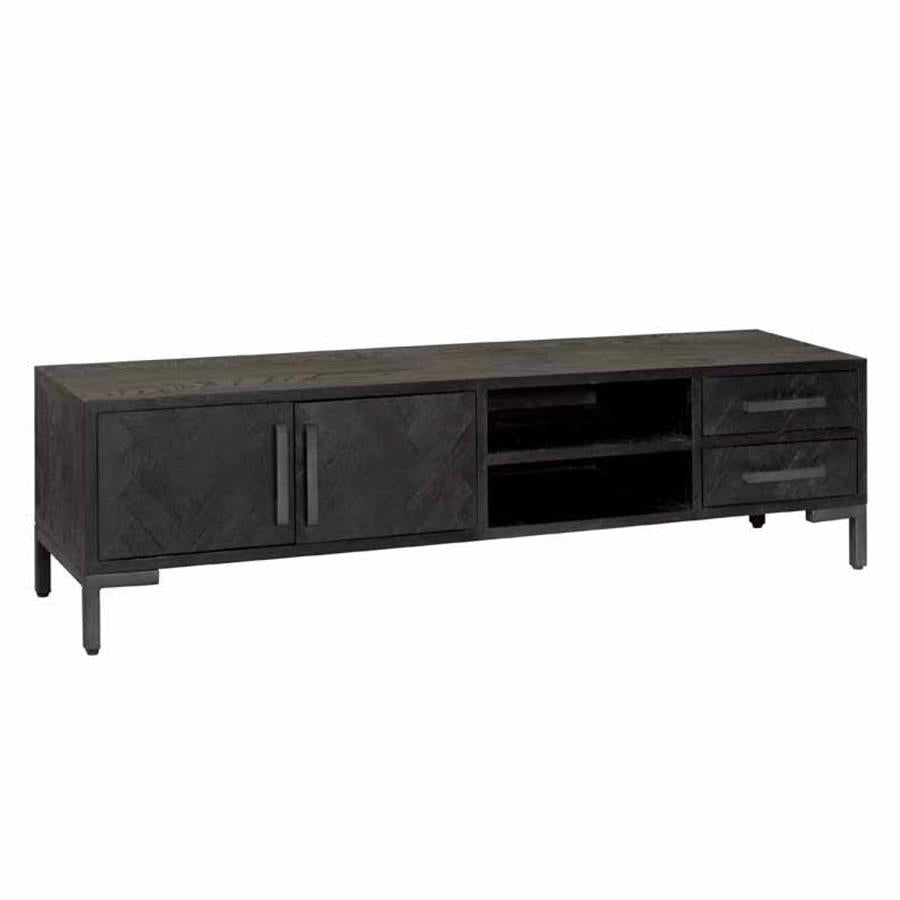 Ziano TV cabinet with 2 drawers and 2 doors | Recycled wood