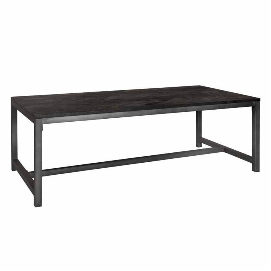 Ziano Dining table | Recycled wood | Black