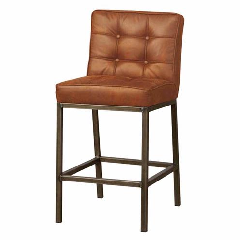 Vasco Bar chair - fabric Amazon 9 cognac - Bar chairs