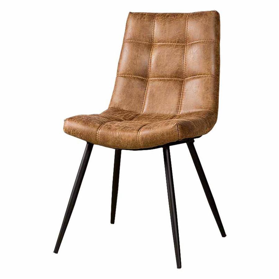 Navarra Chair - fabric Cognac - Dining room chairs without
