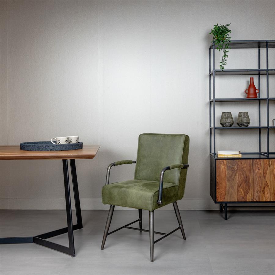 Belmonte Armstoel - fabric Cherokee 13 green