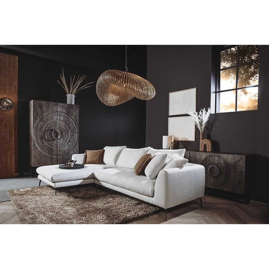 Nottingham 2 5-AR + Chaise L - Copenhagen 900 Light Ivory