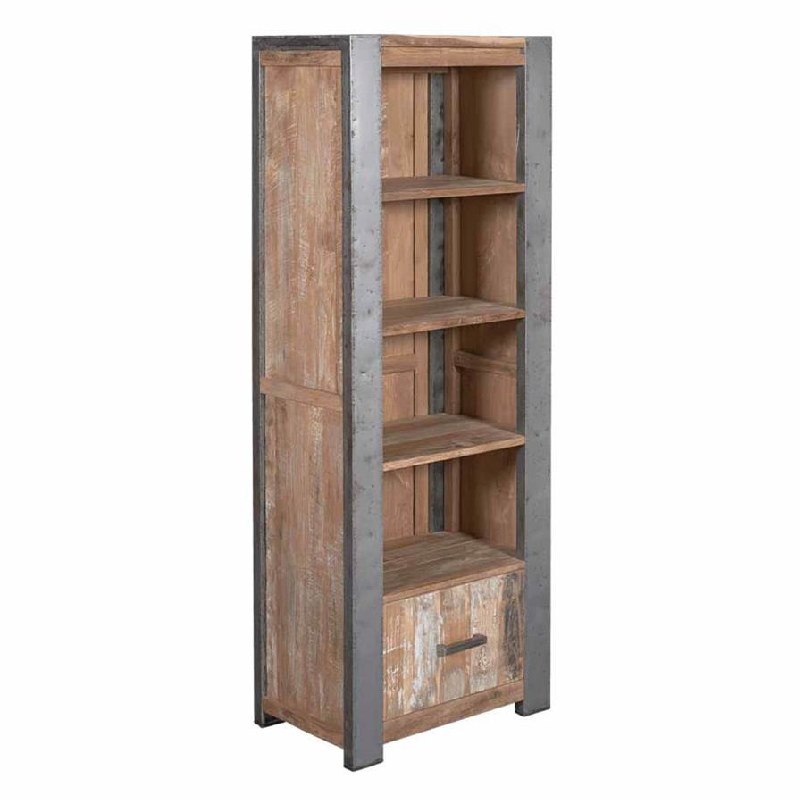 Novara Bookcase with 1 drawer | Teak wood (recycled) |