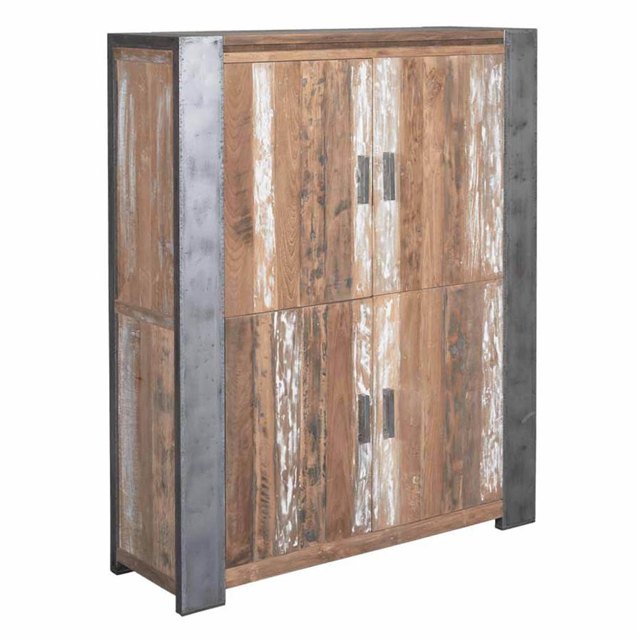Novara Cabinet with 4 doors | Teak wood (recycled) |