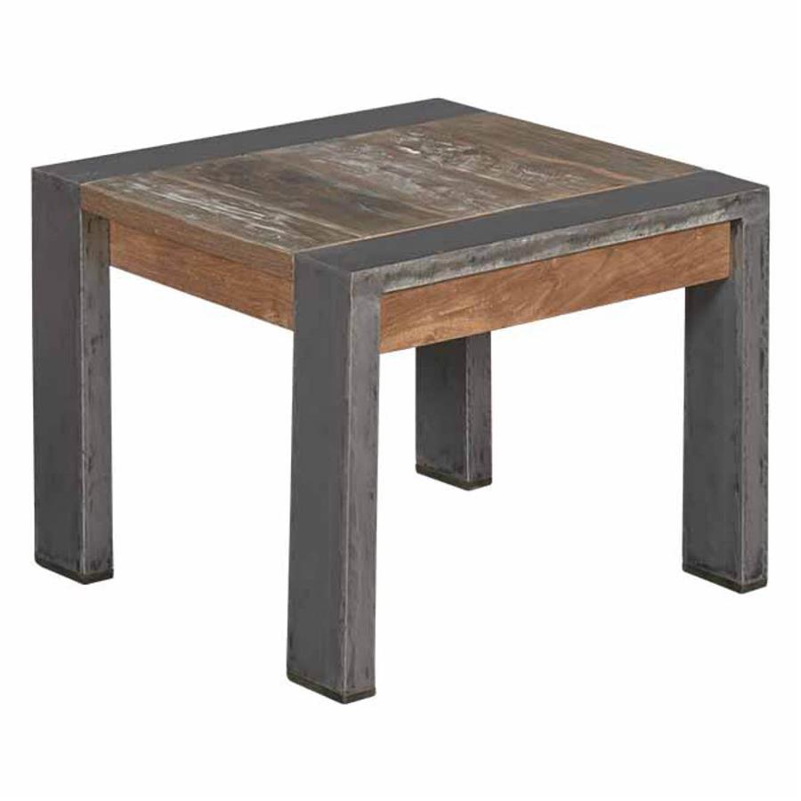 Novara Side Table | Teak wood (recycled) | Blackwash