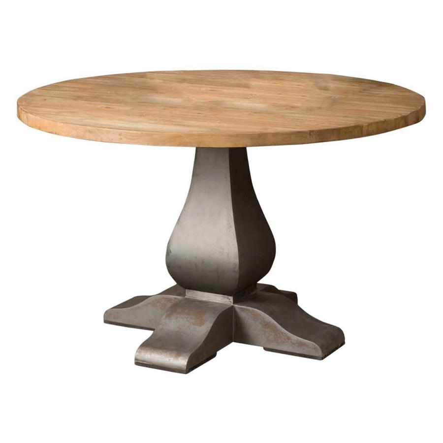 Prato Round dining table | Teak wood (recycled) | Brown