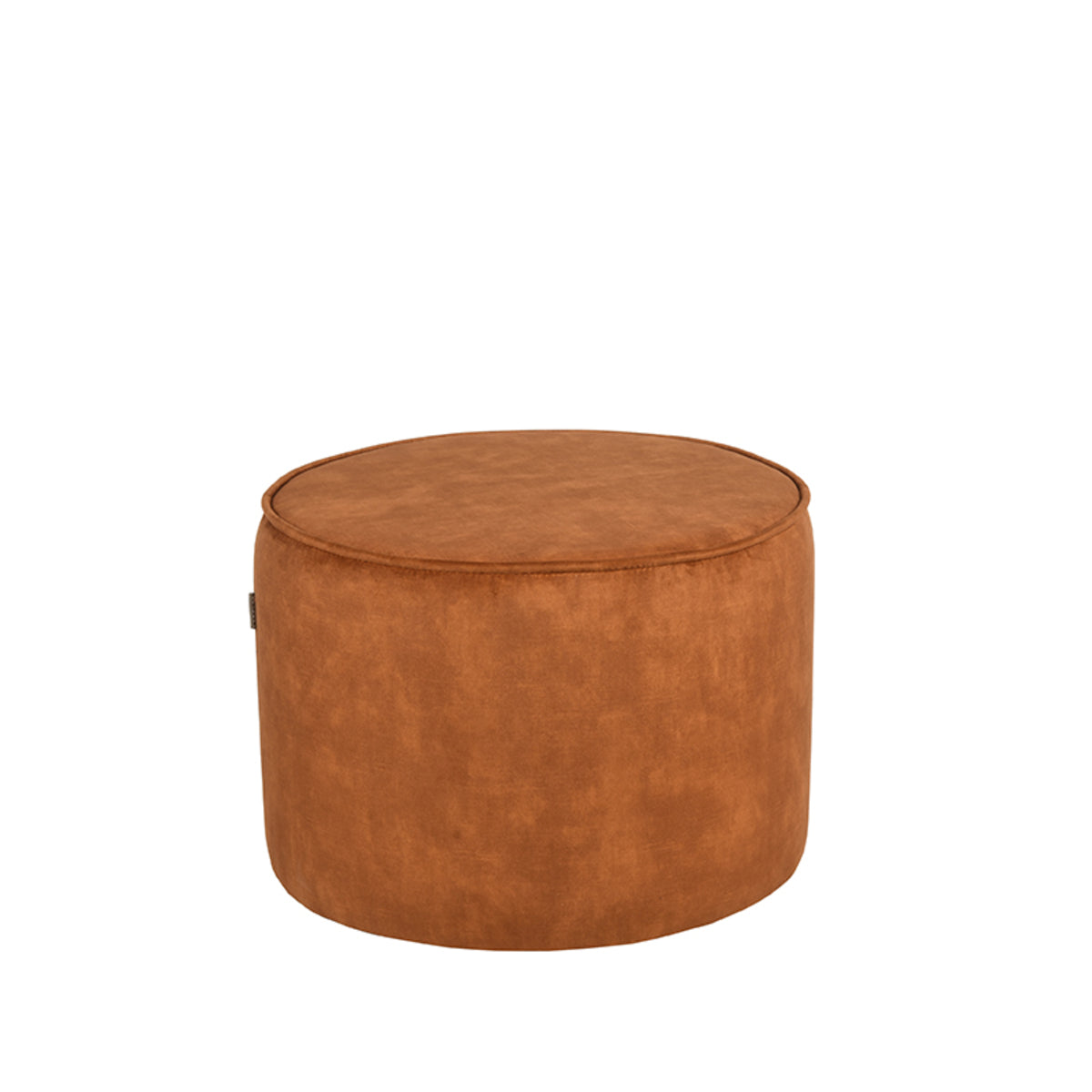 LABEL51 Pouf Tibo - Ocher - Velours