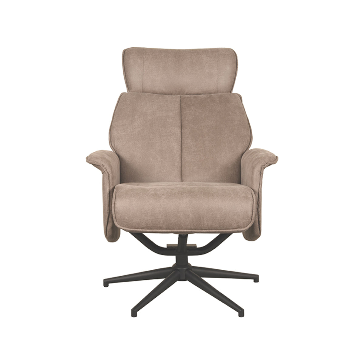LABEL51 Fauteuil Verdal - Taupe - Micro Suede