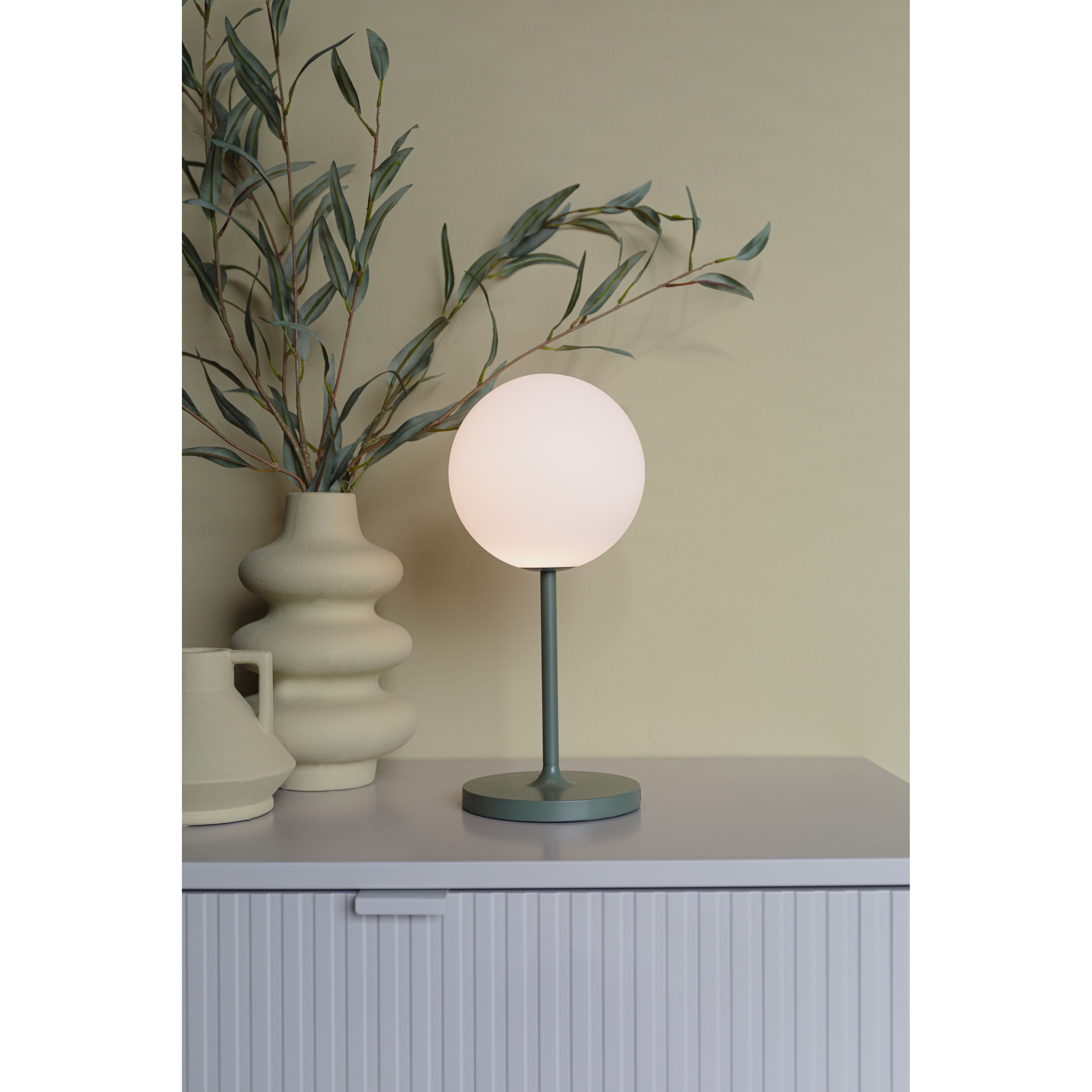Table lamp hub green