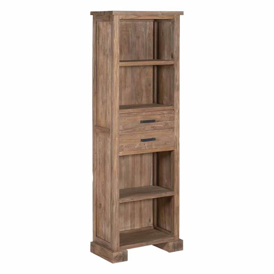 Lorenzo Bookcase with 2 drawers | Teak wood (recycled) |