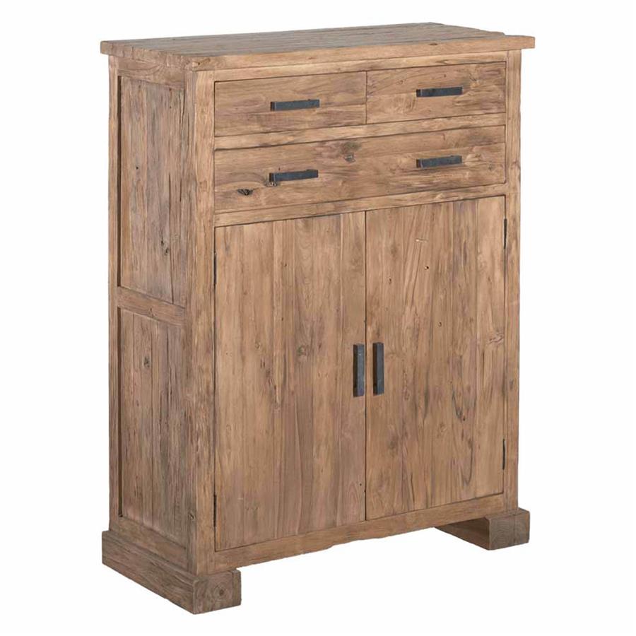 Lorenzo Cabinet with 3 drawers and 2 doors | Teak