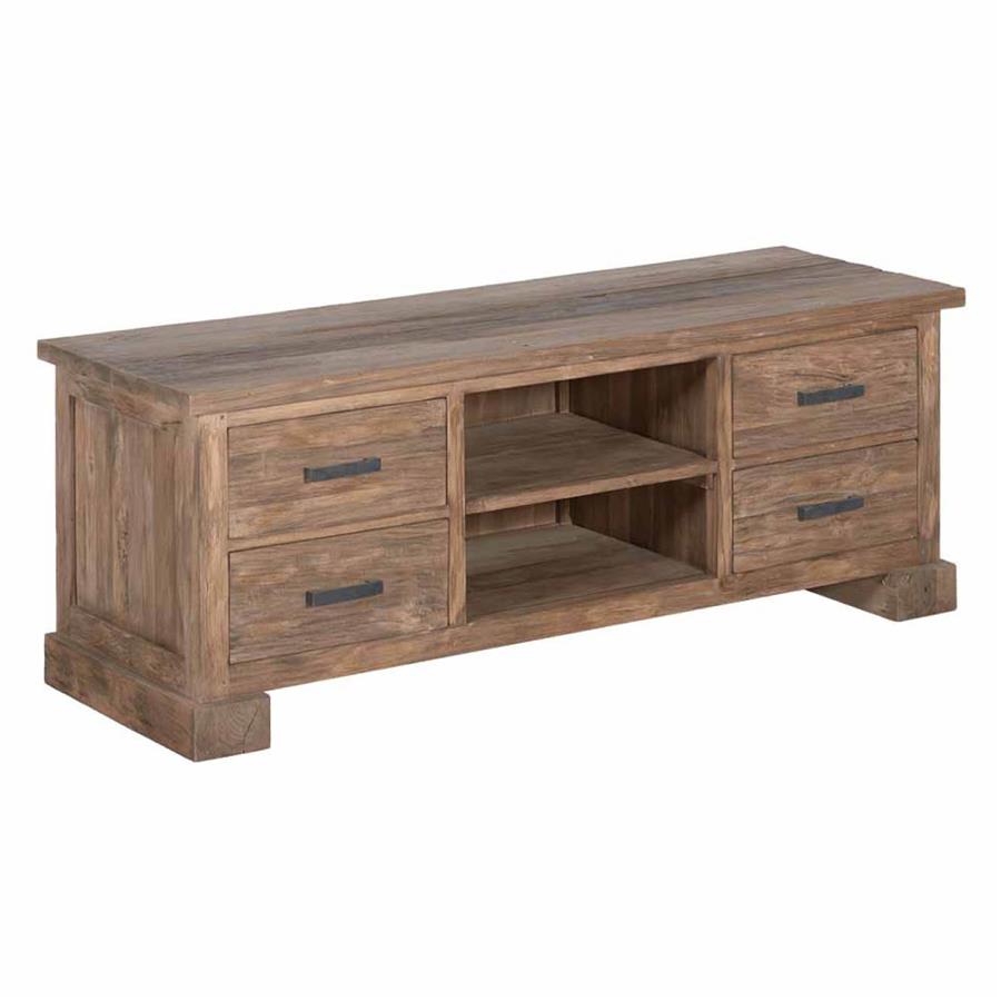 Lorenzo TV cabinet with 4 drawers | Teak wood (recycled) |