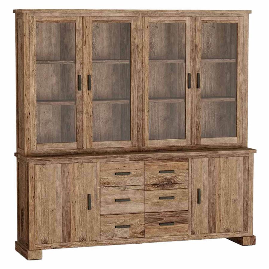 Lorenzo Wall cabinet with 6 drawers and 6 doors | Teak