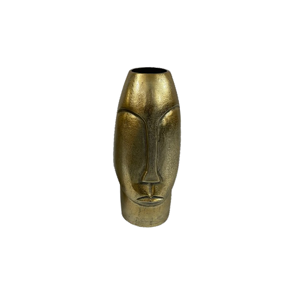 Vase Lyra – Antique gold | Small Natural | | x 8 cx 31(h) cm
