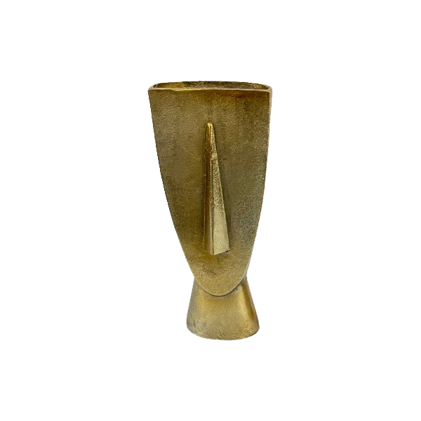 Vase Fin – Antique gold | Large Natural | | x 16 x 39(h) cm