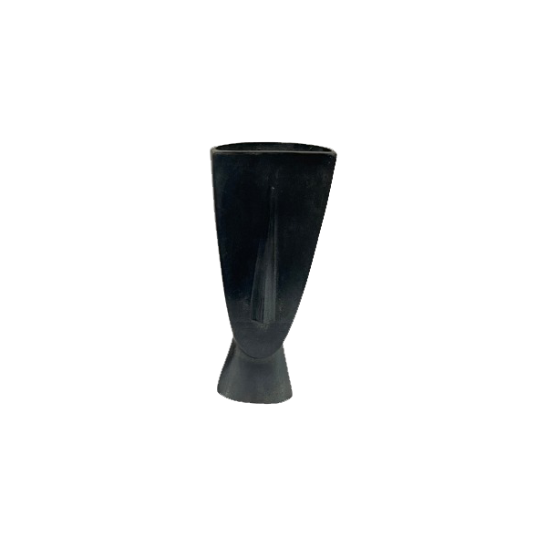 Vase Fin – Black | Small Natural | | x 14 x 33(h) cm