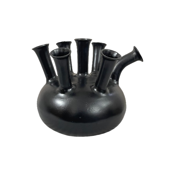 Vase Seven Way | Matt black Natural | | x 40 x 38(h) cm
