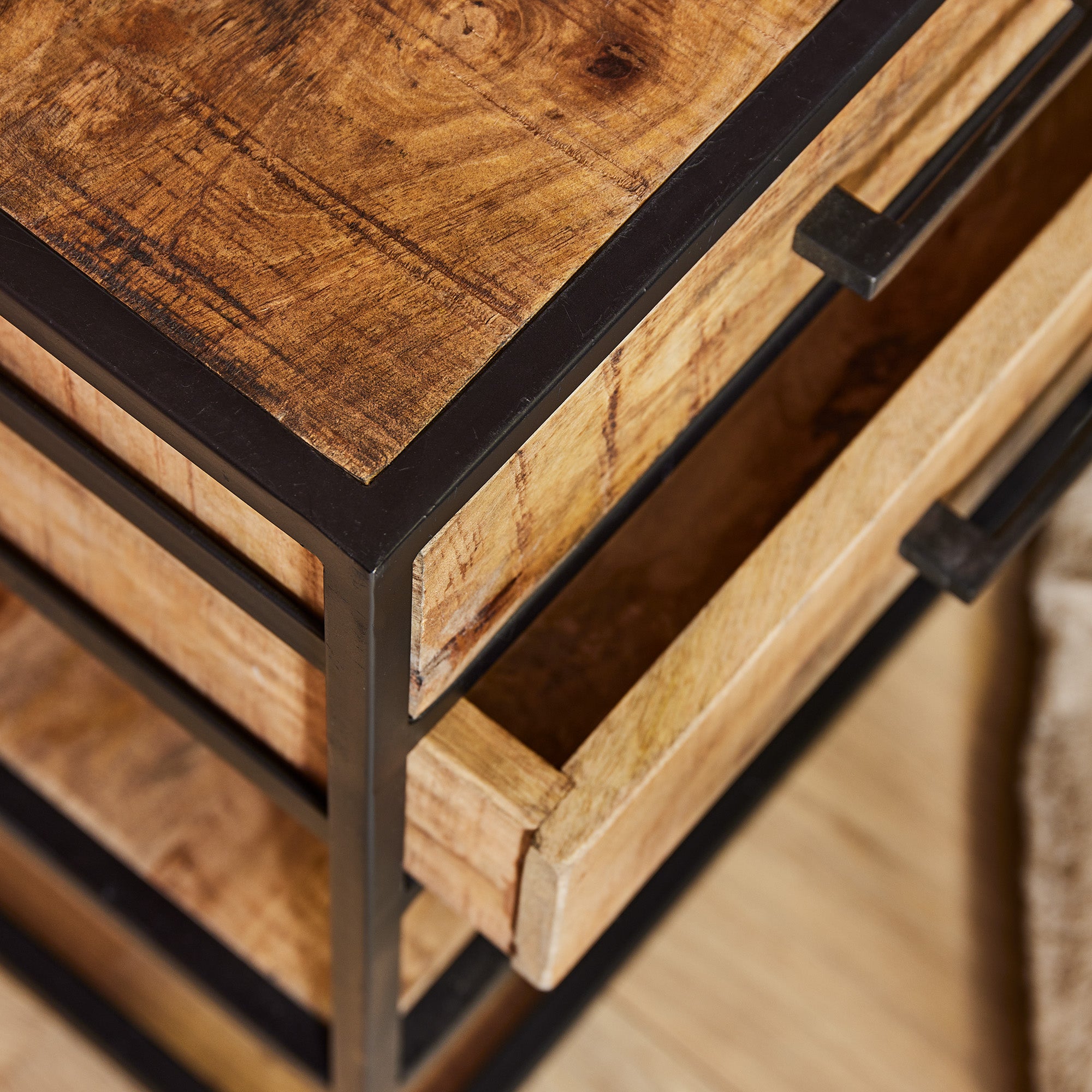 Side tables Natural | Denver | Mango wood | x 45 x 53(h) cm