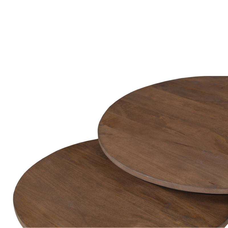 Coffee tables Natural | | Mango wood | 2 x 45(h) cm