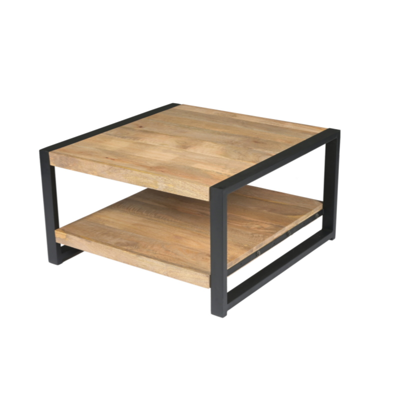 Coffee table Natural | Boaz | square | Mango wood | 80x80