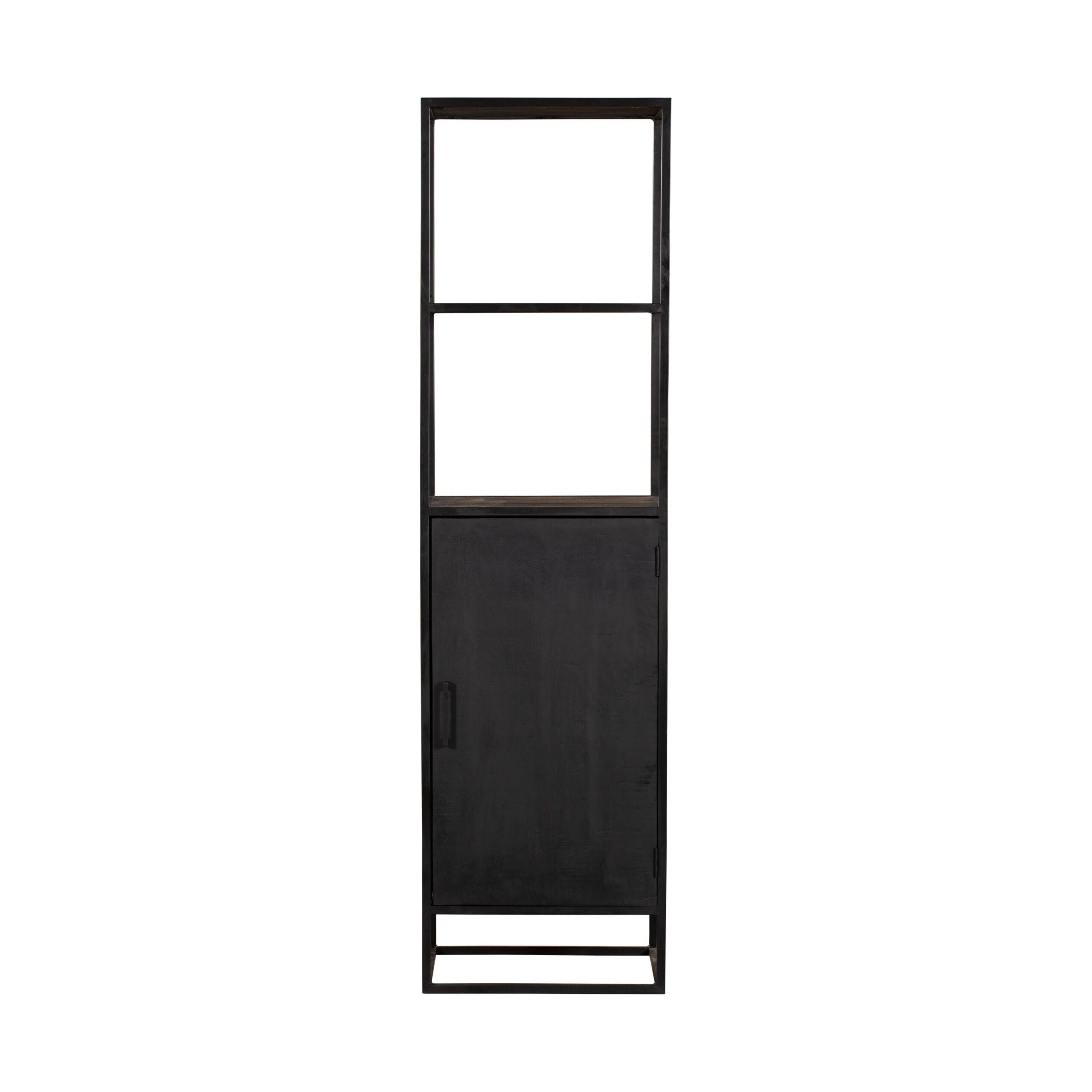 Boekenkast Denver Black 1 deur | 55 cm
