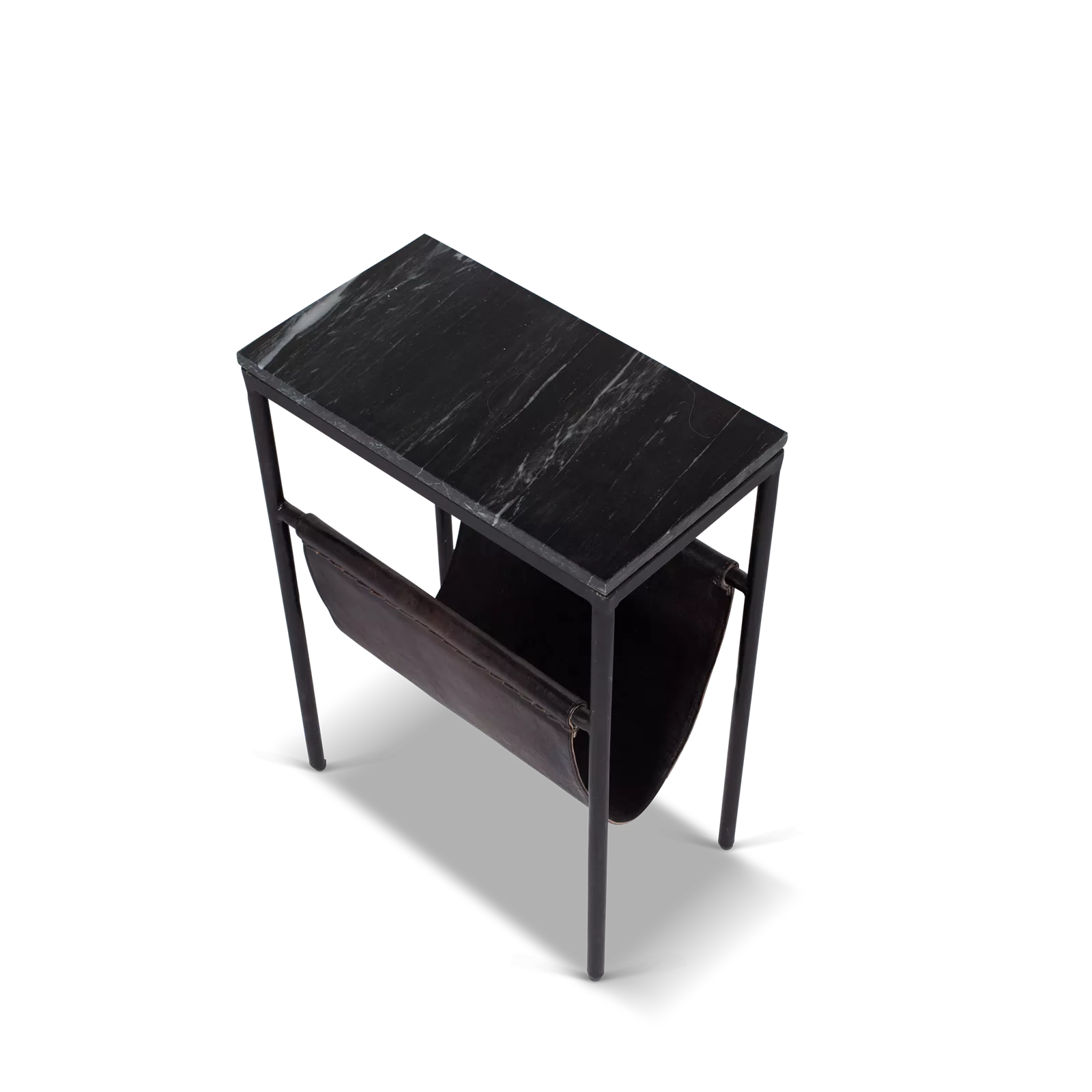 Side tables black | | Marble | 45 x: 4 x 60(h) cm