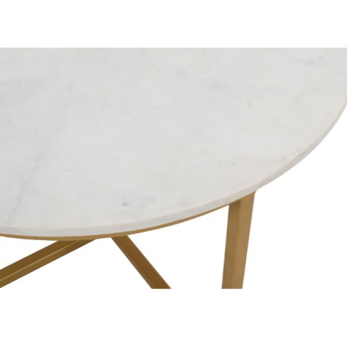 Coffee table Natural | round | Marble | 45(h) x : 7 cm