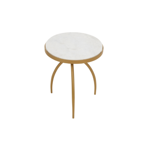 Coffee table Natural | round | Marble | 50(h) x : 4 cm