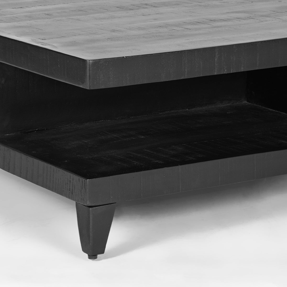 LABEL51 Coffee table Bloc - Black - Mango wood