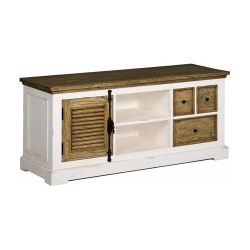 Amanda TV cabinet with 3 drawers and 1 door | Pine wood |