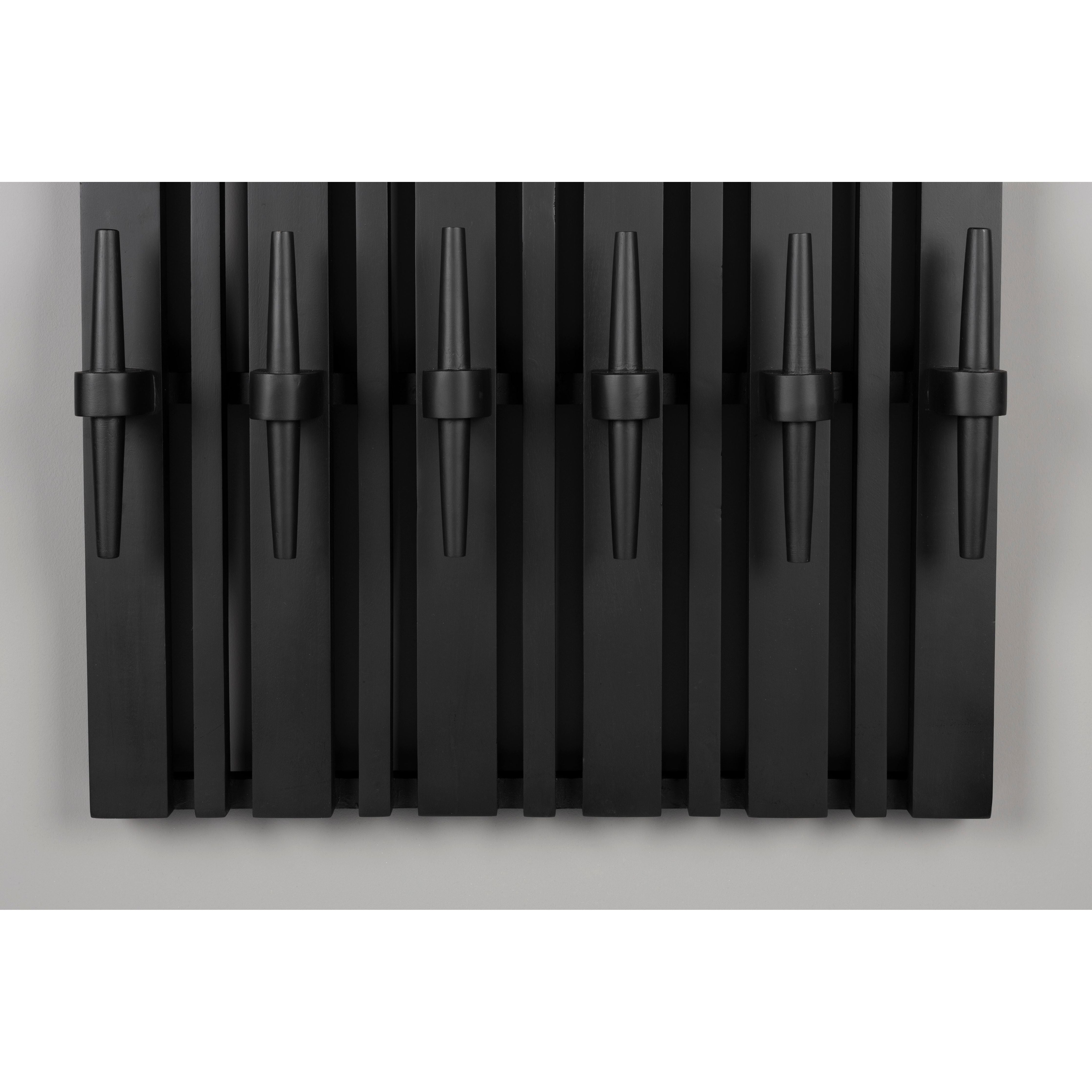 Wall coat rack shelf jakub black