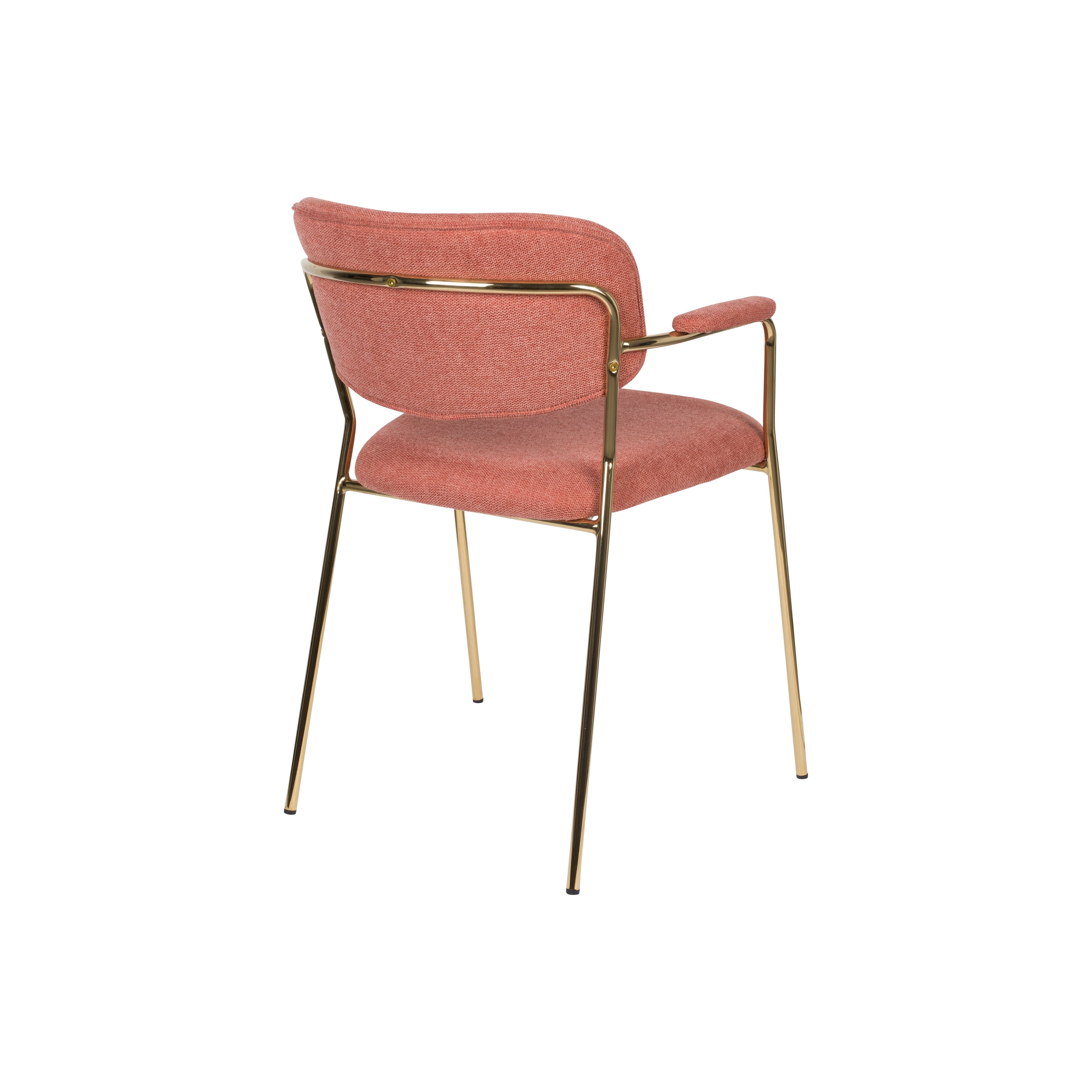 Armchair jolien gold/pink