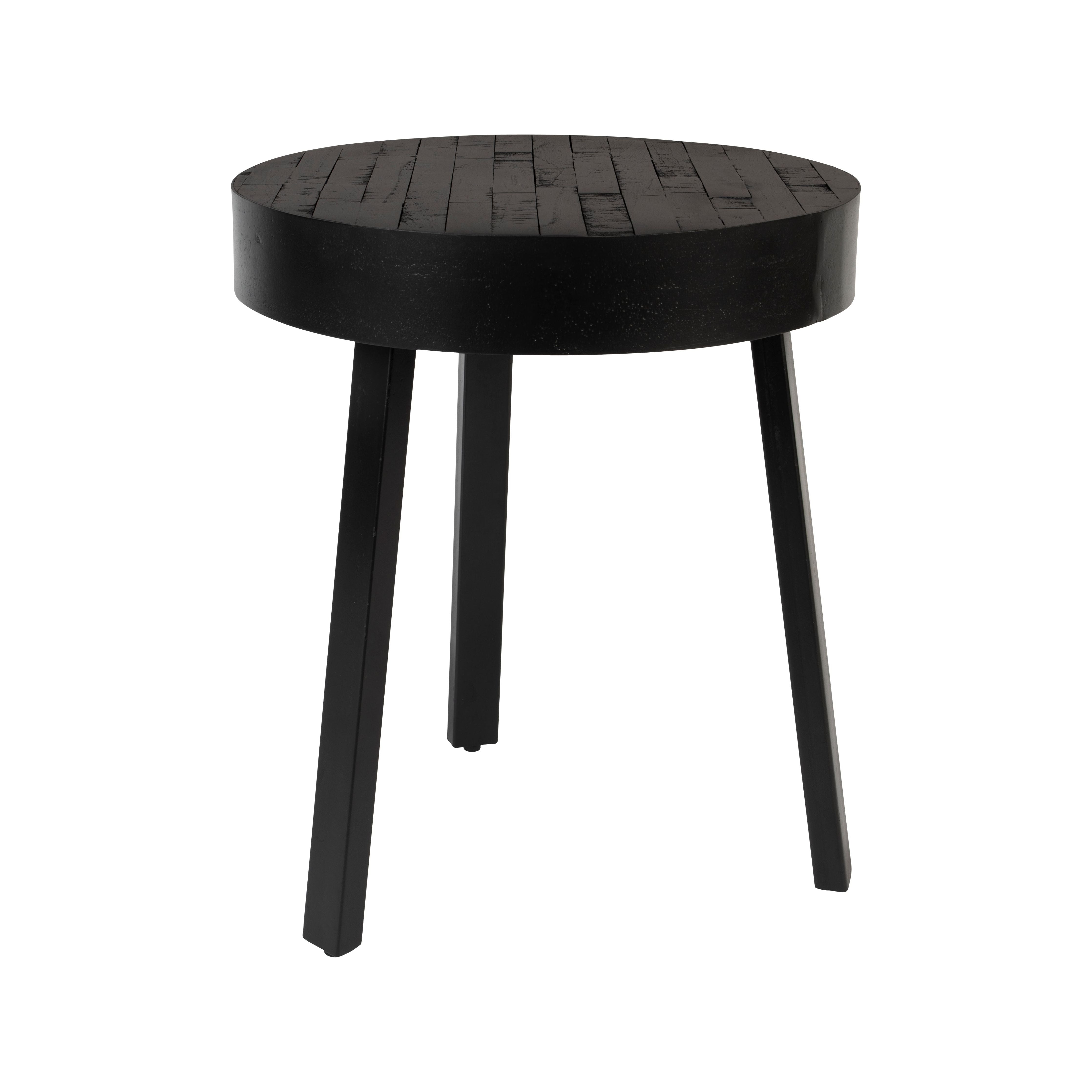 Side table suri round black